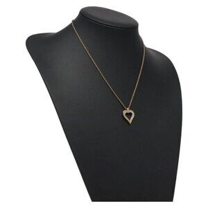 Christian Dior Necklace metal Gold Auth 124445